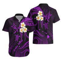 Hawaii Hawaiian Shirt Oahu Islands Pacific Plumeria Purple Vibe LT9 - Polynesian Pride