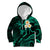 Hawaii Kid Hoodie Oahu Islands Pacific Plumeria Turquoise Vibe LT9 Turquoise - Polynesian Pride