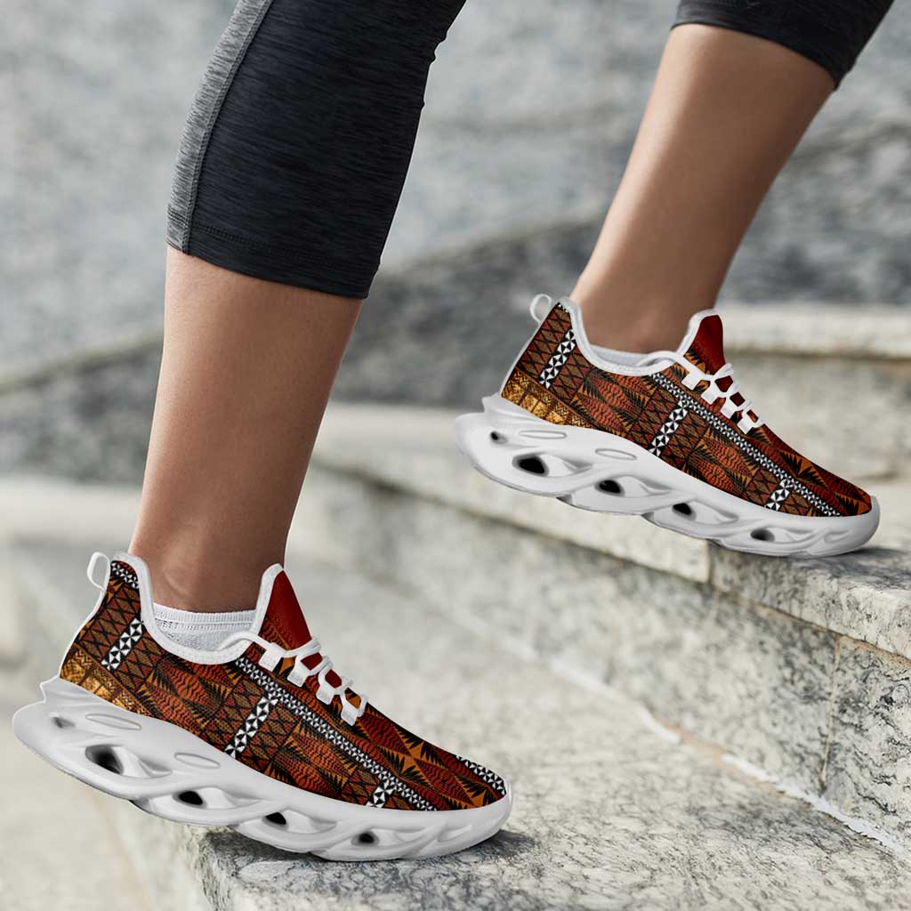 Malo e Lelei Tonga Clunky Sneakers Tongan Ngatu Tapa Cloth - Polynesian Pride