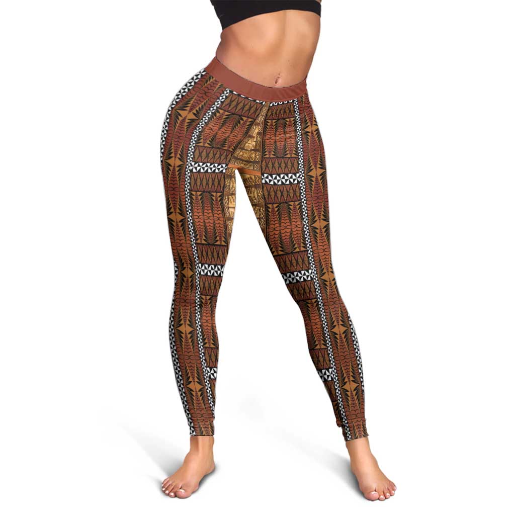 Malo e Lelei Tonga Leggings Tongan Ngatu Tapa Cloth - Polynesian Pride
