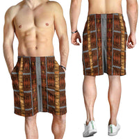Malo e Lelei Tonga Shorts for Men Tongan Ngatu Tapa Cloth - Polynesian Pride