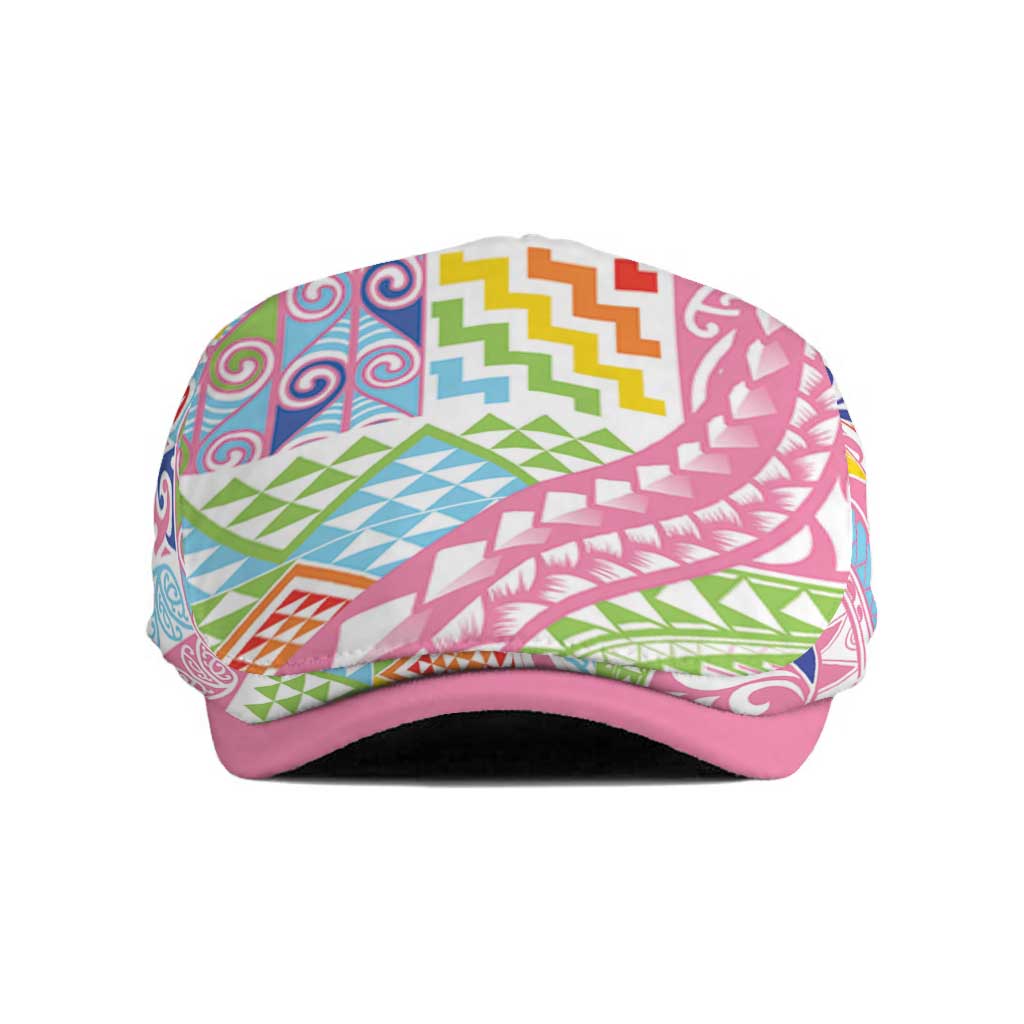 Maori Kowhaiwhai Taniko Patchwork Rainbow Motifs Jeff Hat