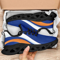 Marshall Islands Clunky Sneakers Flag-Inspired Curve Style LT05 - Polynesian Pride