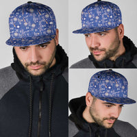 Marshall Islands Merry Christmas Snapback Cap Pacific Patchwork Xmas Vibes - Polynesian Pride