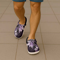 Matariki New Zealand Clogs Shoes Maori Pattern Purple Galaxy - Polynesian Pride