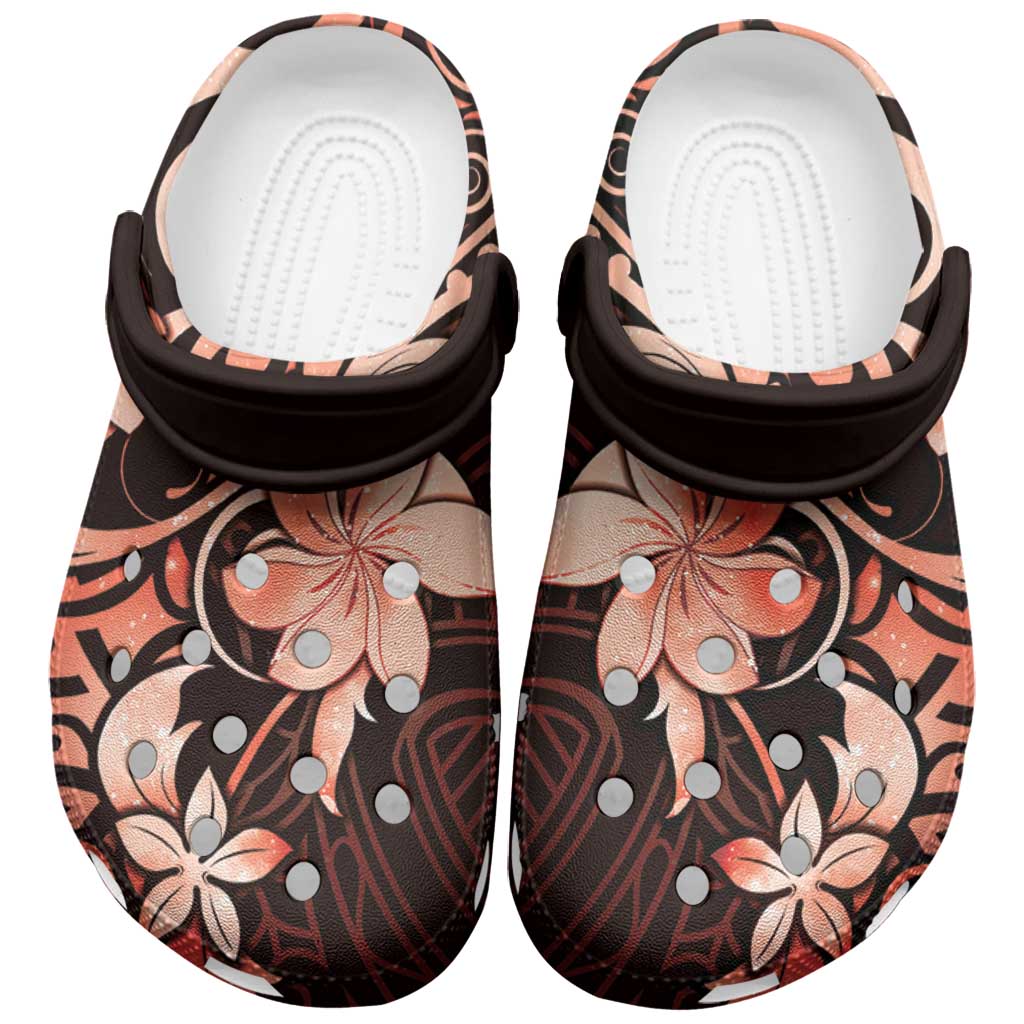 Matariki New Zealand Clogs Shoes Maori Pattern Red Galaxy - Polynesian Pride