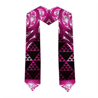 Matariki New Zealand Graduation Stole NZ Niho Taniwha Maori New Year Pink Galaxy