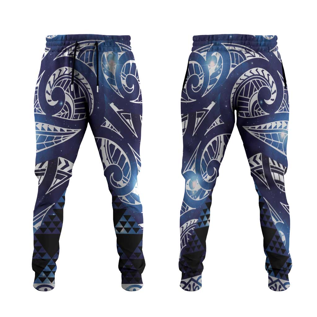 Matariki New Zealand Jogger Pants NZ Niho Taniwha Maori New Year Blue Galaxy