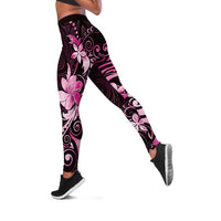 Matariki New Zealand Leggings Maori Pattern Pink Galaxy LT05 Pink - Polynesian Pride