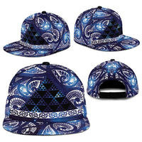 Matariki New Zealand Snapback Cap NZ Niho Taniwha Maori New Year Blue Galaxy