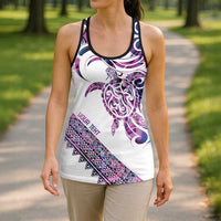 Mawhero Paua Shell Kowhaiwhai Taniko Personalised Hollow Tank Top Turtle Tattoo Maori Tribal Style LT9 - Polynesian Pride