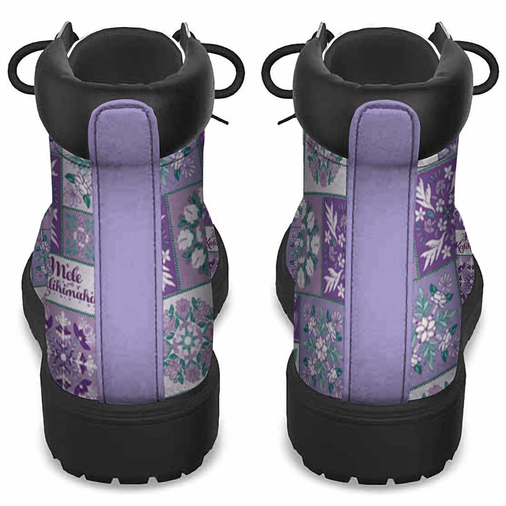 Mele Kalikimaka Hawaii Christmas All Season Boots Poni Seamless Floral Motif - Polynesian Pride