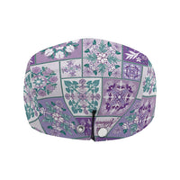 Mele Kalikimaka Hawaii Christmas Jeff Hat Poni Seamless Floral Motif - Polynesian Pride