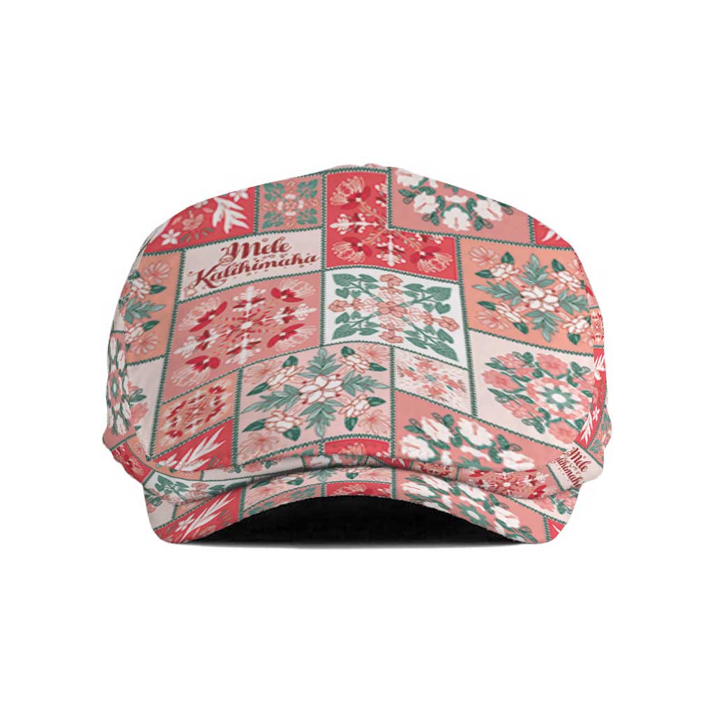 Mele Kalikimaka Hawaii Christmas Jeff Hat Ulaula Seamless Floral Motif - Polynesian Pride