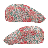 Mele Kalikimaka Hawaii Christmas Jeff Hat Ulaula Seamless Floral Motif - Polynesian Pride