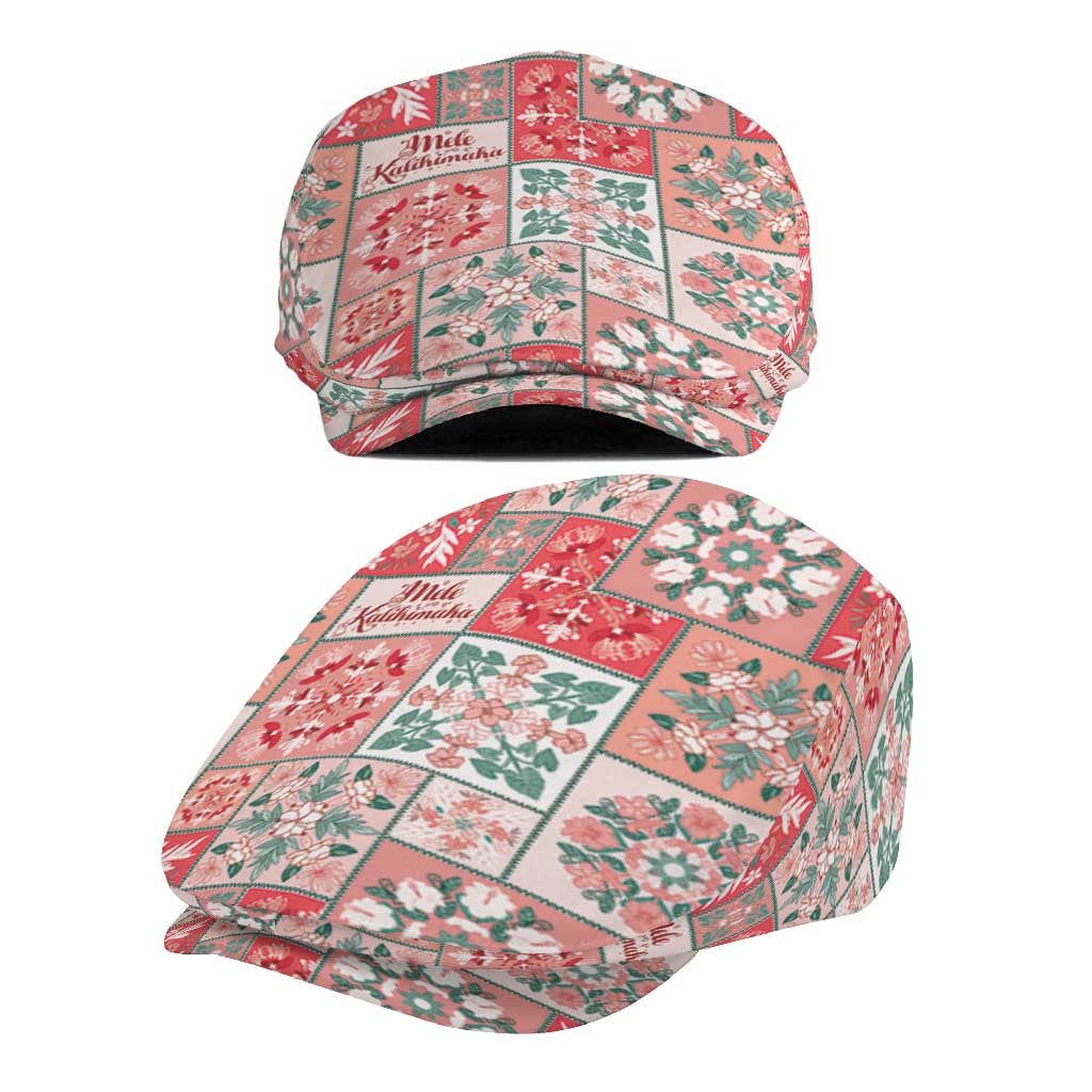 Mele Kalikimaka Hawaii Christmas Jeff Hat Ulaula Seamless Floral Motif - Polynesian Pride