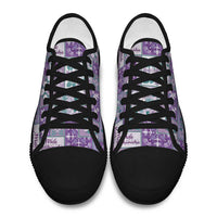 Mele Kalikimaka Hawaii Christmas Low Top Shoes Poni Seamless Floral Motif LT9 - Polynesian Pride