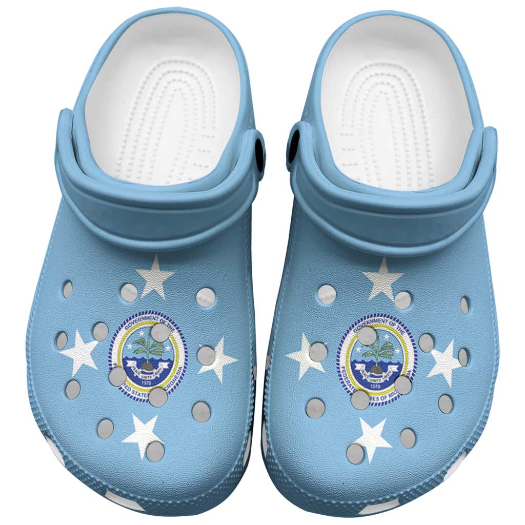 Micronesia Clogs Shoes Heritage Palette Flag-Inspired - Polynesian Pride