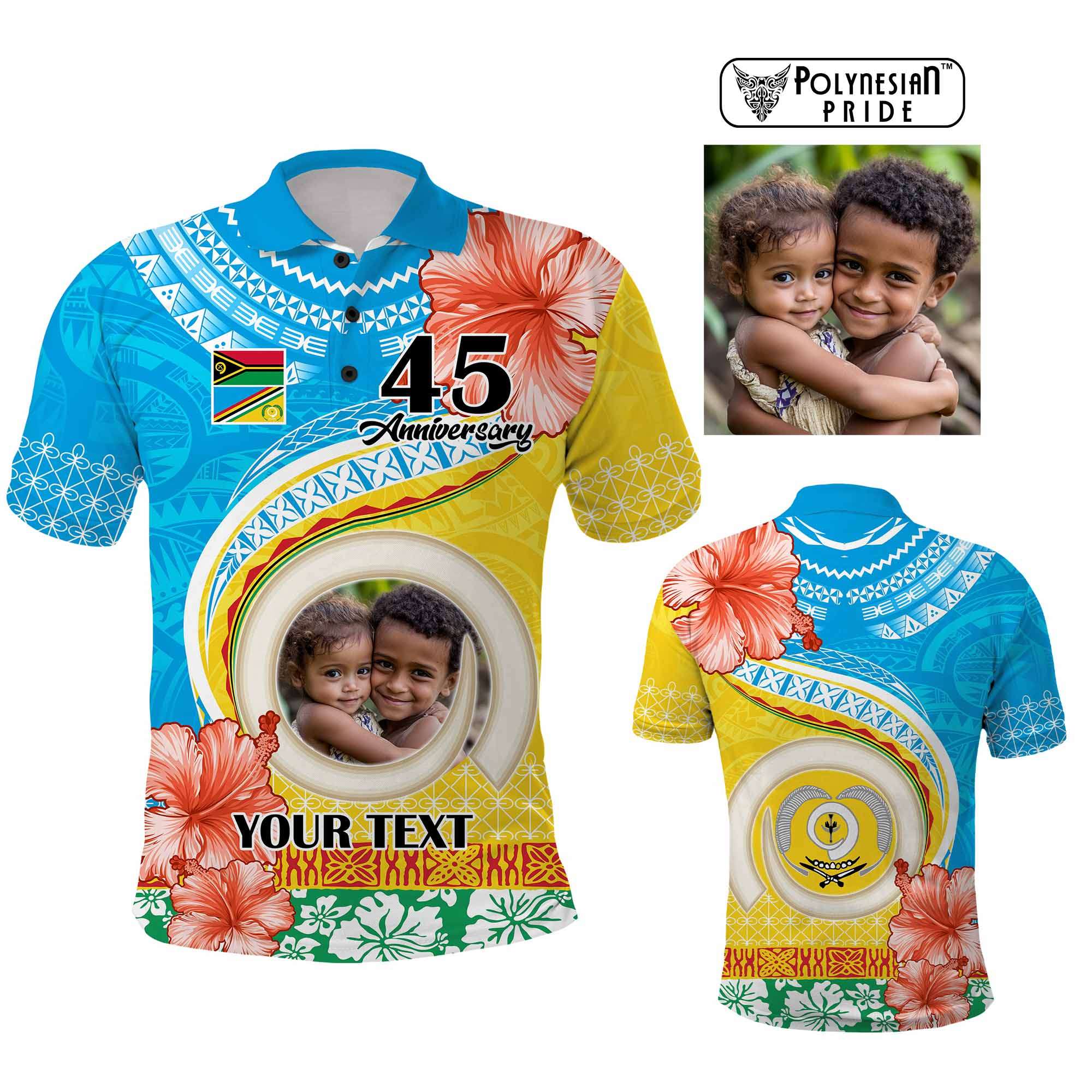 Custom Photo Torba Province Polo Shirt Vanuatu Yumi Indipendens Dei CTM09