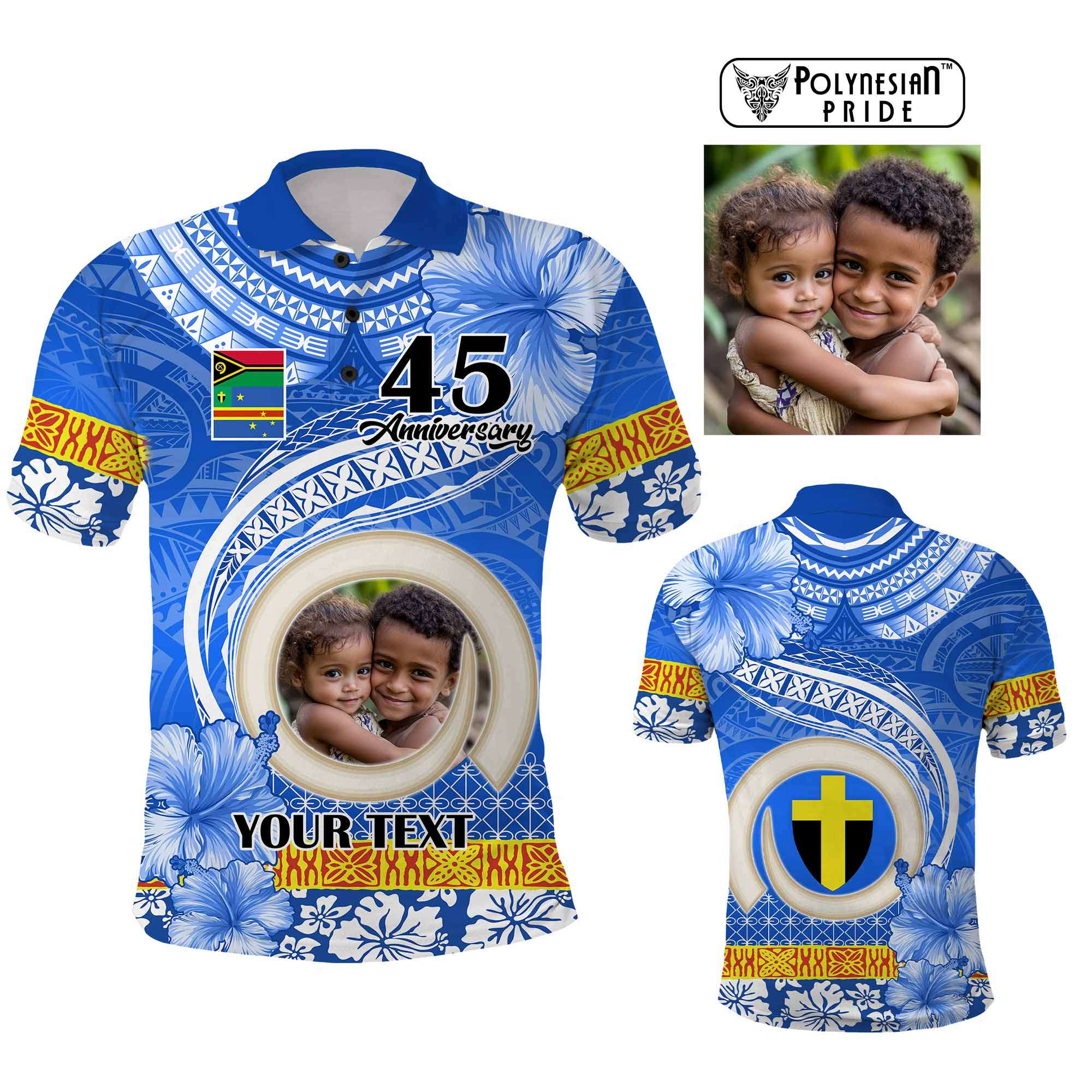 Custom Photo Tafea Province Polo Shirt Vanuatu Yumi Indipendens Dei CTM09