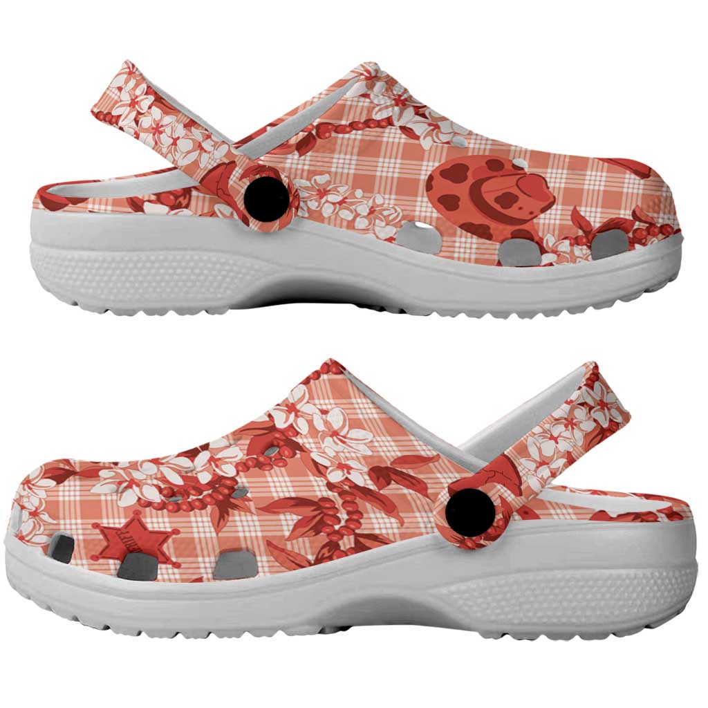 Mokihana Maile Ilima Leis Paniolo Palaka Clogs Shoes Hawaiian Ulaula Spirit - Polynesian Pride