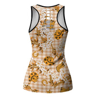 Mokihana Maile Ilima Leis Paniolo Palaka Hollow Tank Top Hawaiian Kula Spirit - Polynesian Pride