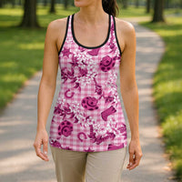 Mokihana Maile Ilima Leis Paniolo Palaka Hollow Tank Top Hawaiian Omaomo Ulaula Spirit - Polynesian Pride