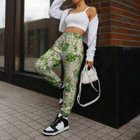 Mokihana Maile Ilima Leis Paniolo Palaka Jogger Pants Hawaiian Omaomo Ala Spirit - Polynesian Pride