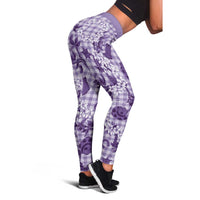 Mokihana Maile Ilima Leis Paniolo Palaka Leggings Hawaiian Poni Spirit - Polynesian Pride