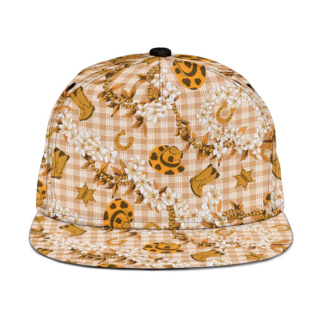 Mokihana Maile Ilima Leis Paniolo Palaka Snapback Cap Hawaiian Kula Spirit - Polynesian Pride