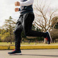 Monotone Polynesian Starfish Unique Pattern Jogger Pants
