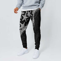 Monotone Polynesian Starfish Unique Pattern Jogger Pants