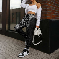 Monotone Polynesian Starfish Unique Pattern Jogger Pants