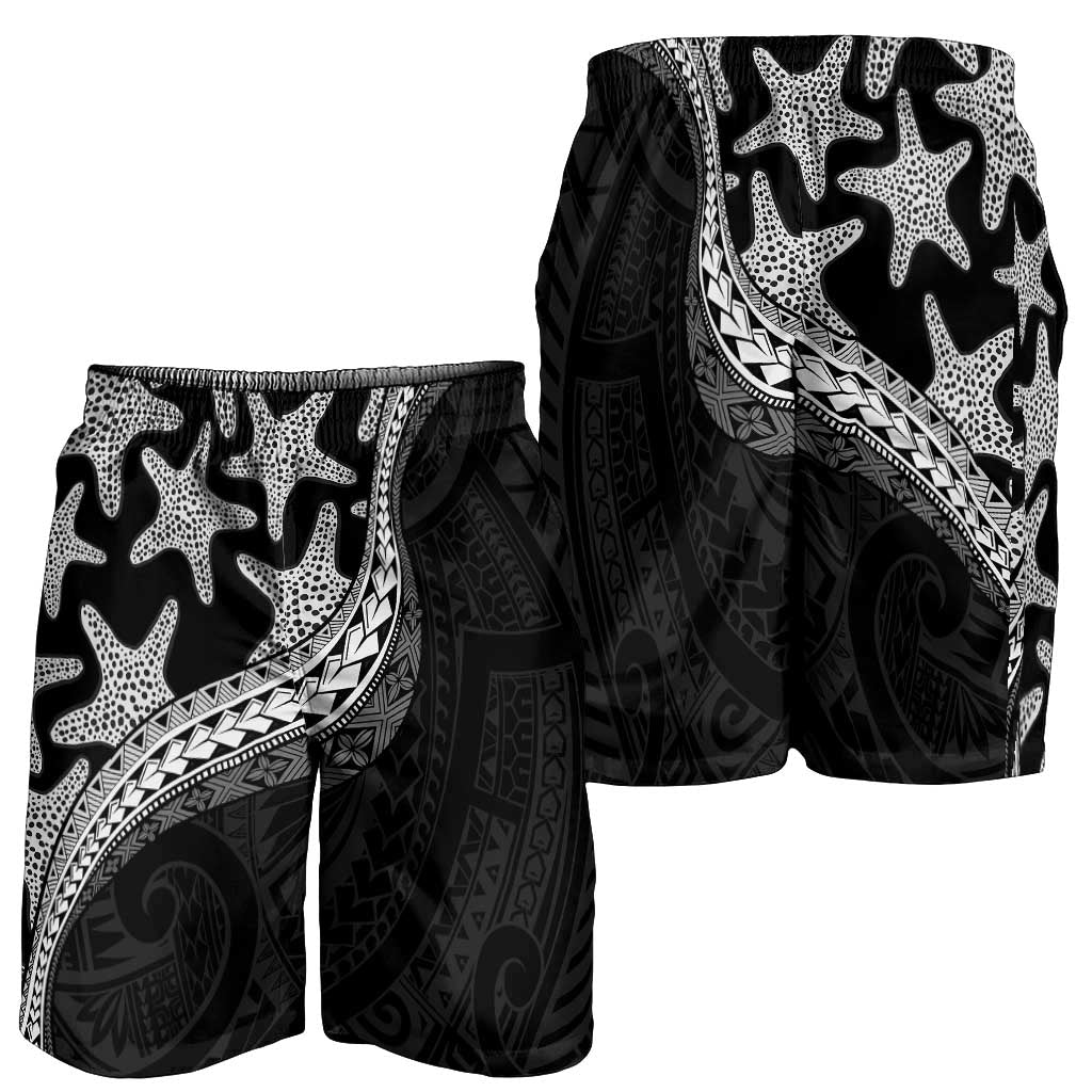 Monotone Polynesian Starfish Unique Pattern Shorts for Men LT01 - Polynesian Pride