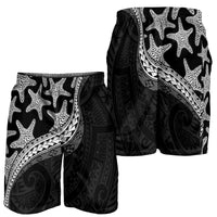 Monotone Polynesian Starfish Unique Pattern Shorts for Men LT01 - Polynesian Pride