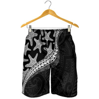 Monotone Polynesian Starfish Unique Pattern Shorts for Men LT01 - Polynesian Pride