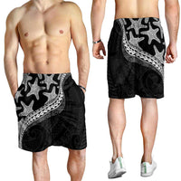 Monotone Polynesian Starfish Unique Pattern Shorts for Men LT01 - Polynesian Pride