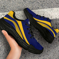 Nauru Chunky Sneakers Flag-Inspired Curve Style LT05 - Polynesian Pride