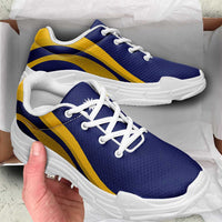 Nauru Chunky Sneakers Flag-Inspired Curve Style LT05 - Polynesian Pride