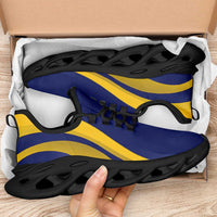 Nauru Clunky Sneakers Flag-Inspired Curve Style LT05 - Polynesian Pride