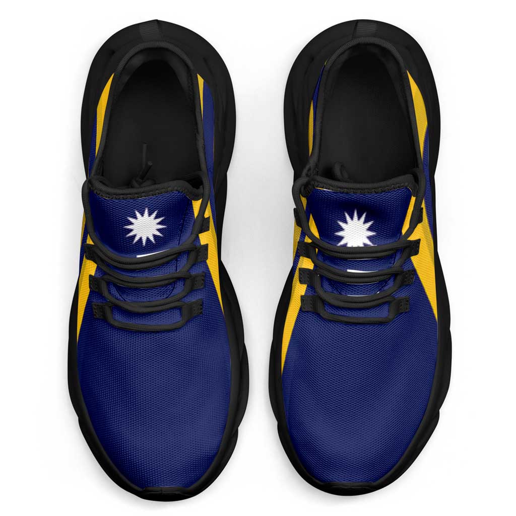 Nauru Clunky Sneakers Flag-Inspired Curve Style LT05 - Polynesian Pride