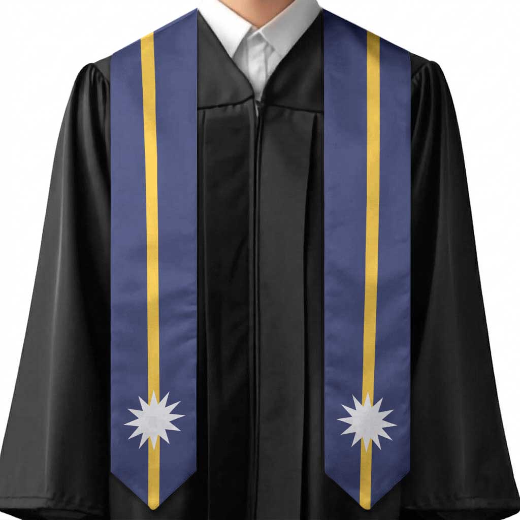 Nauru Graduation Stole Flag Style LT05 - Polynesian Pride