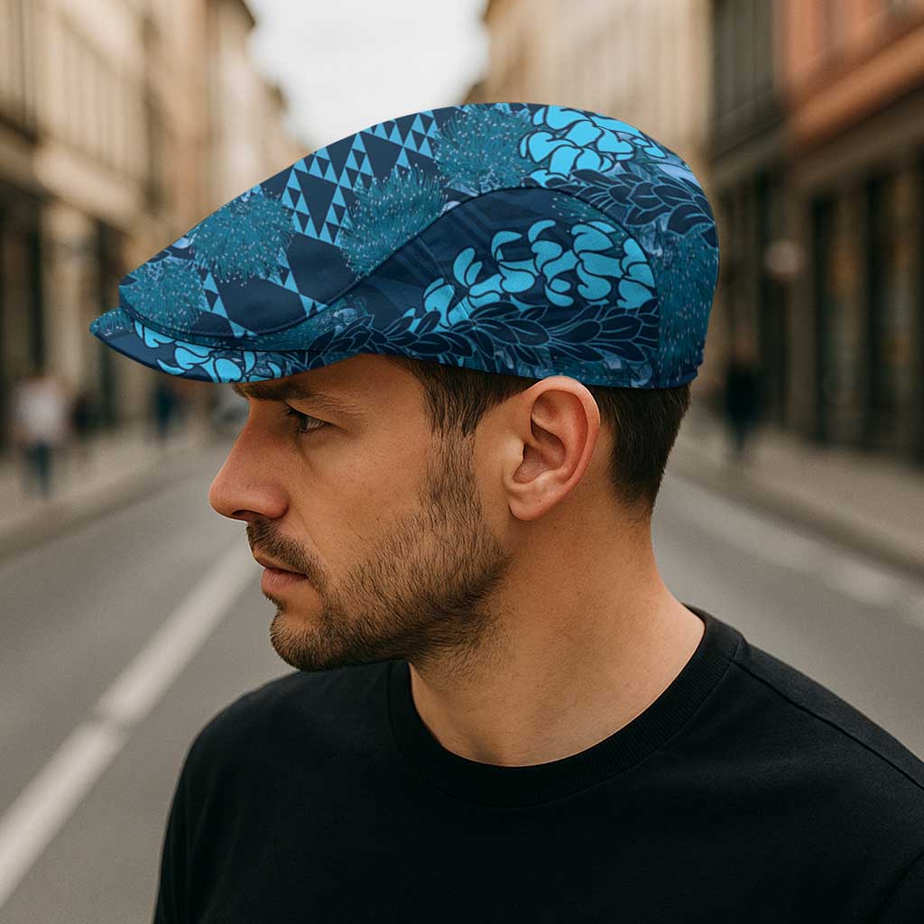 Naval Night Aloha Hawaii Jeff Hat Hawaiian Kakau Ohia Lehua Lei - Polynesian Pride