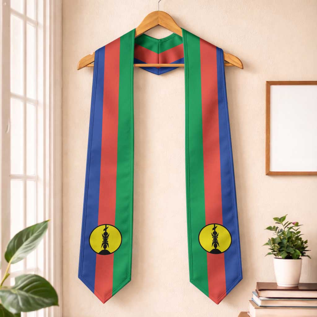 New Caledonia Graduation Stole Flag Style LT05 One Size Multicolor - Polynesian Pride