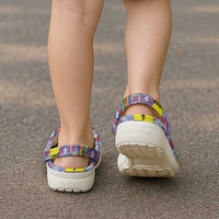 New Caledonia Joyeux Noel Clogs Shoes Pacific Patchwork Xmas Vibes LT9 - Polynesian Pride
