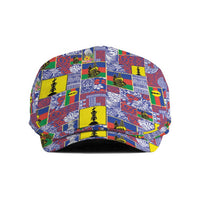 New Caledonia Joyeux Noel Jeff Hat Pacific Patchwork Xmas Vibes LT9 Blue - Polynesian Pride