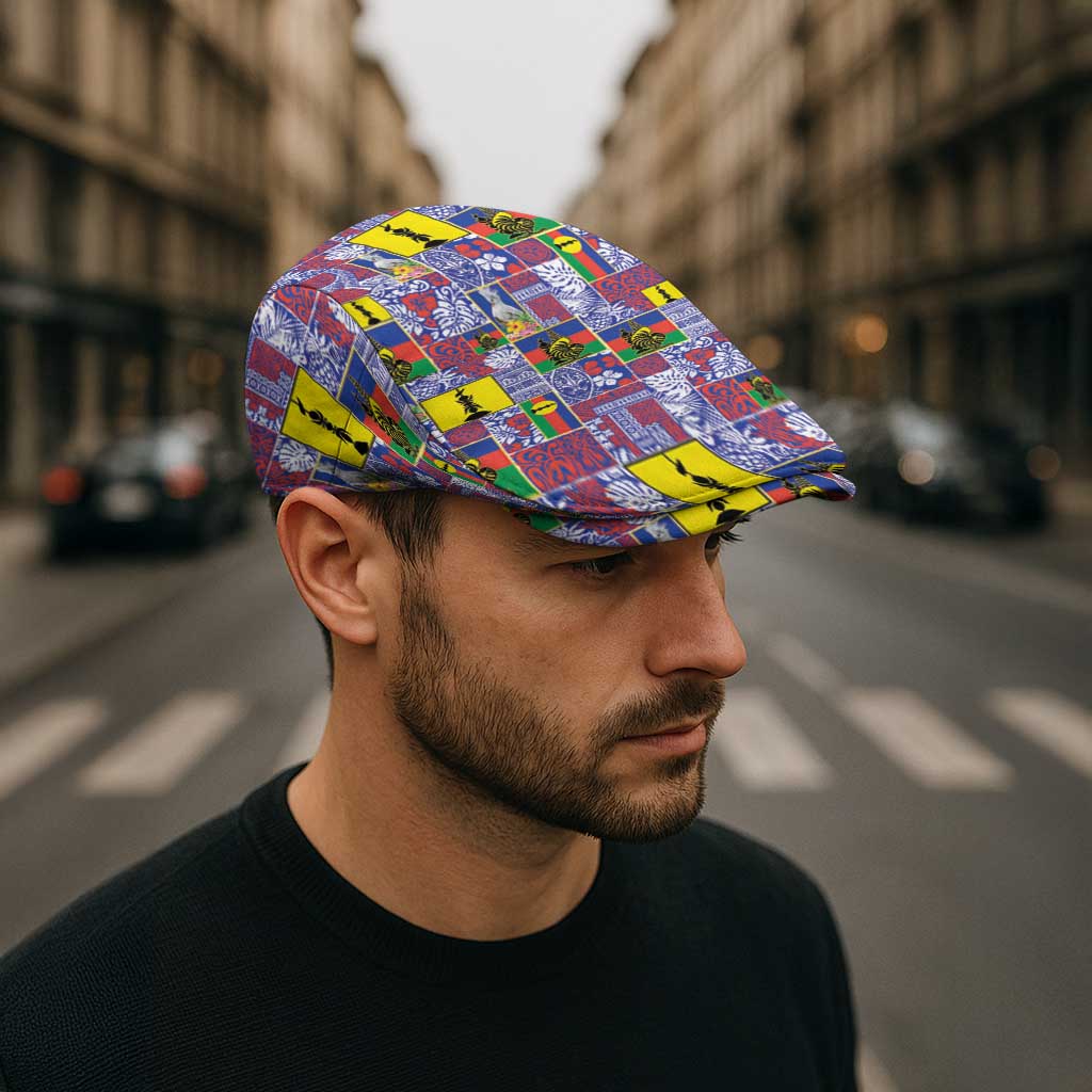 New Caledonia Joyeux Noel Jeff Hat Pacific Patchwork Xmas Vibes LT9 - Polynesian Pride