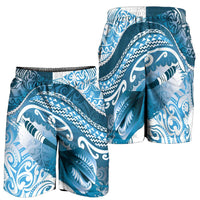 New Zealand Aotearoa Darts Masters Shorts for Men Maori Art Tattoo with Tribal Dart Symbol Blue - Polynesian Pride