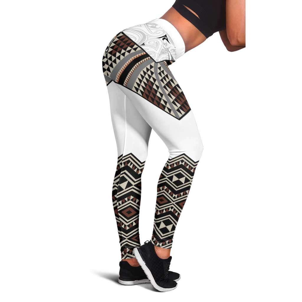 New Zealand Aotearoa Leggings Taniko Art Simple Style LT05 - Polynesian Pride