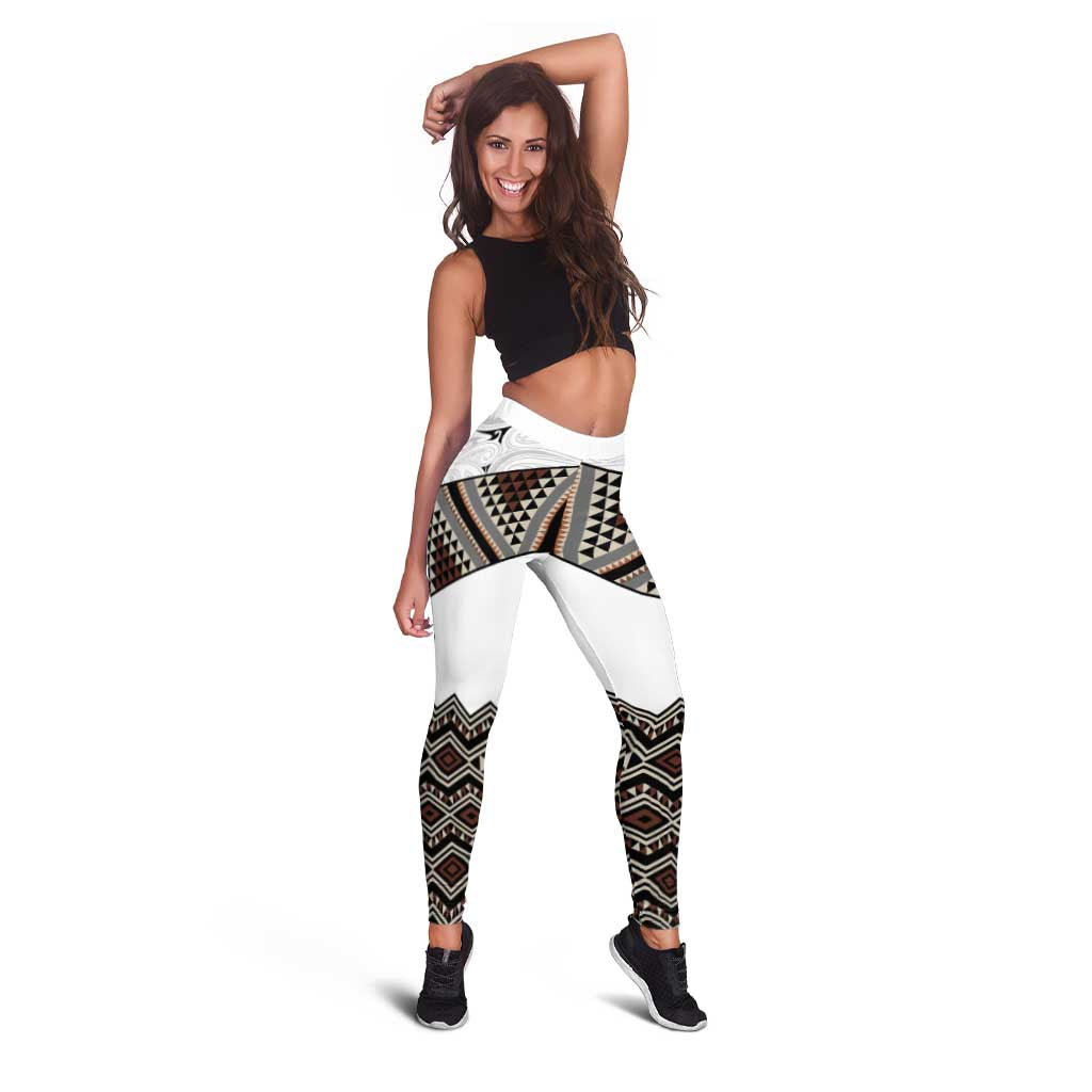 New Zealand Aotearoa Leggings Taniko Art Simple Style LT05 - Polynesian Pride